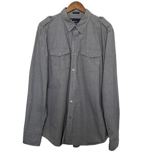 American‎ Eagle Outfitters Vintage Fit Gingham Button Up Shirt Size XL